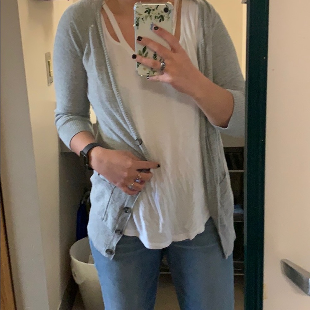 Grey cardigan